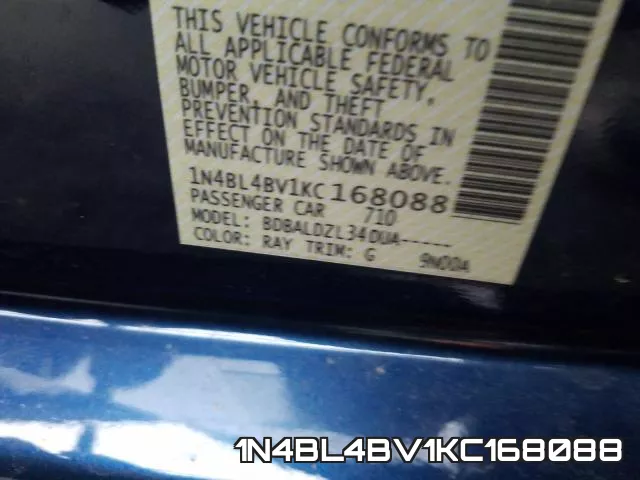 1N4BL4BV1KC168088 фото 2