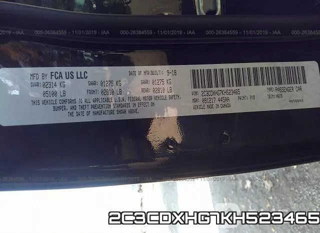 2C3CDXHG7KH523465 фото 10