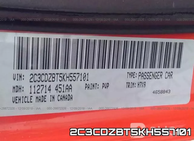 2C3CDZBT5KH557101 фото 10