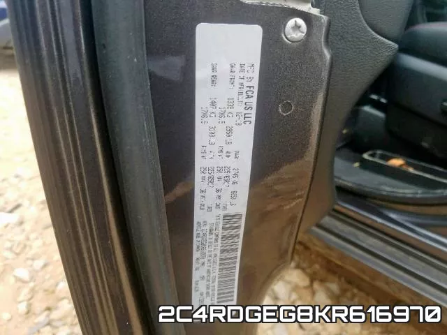 2C4RDGEG8KR616970 фото 2