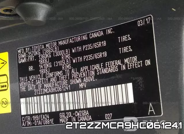 2T2ZZMCA9HC061241 фото 10