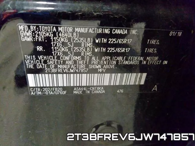 2T3BFREV6JW747857 фото 2