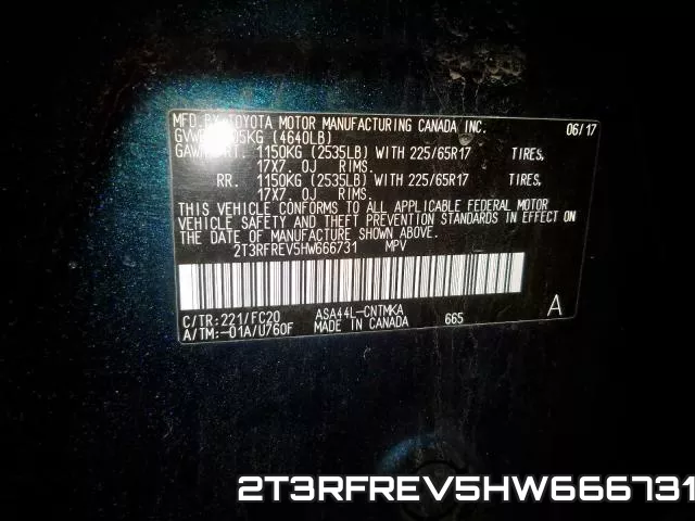 2T3RFREV5HW666731 фото 2