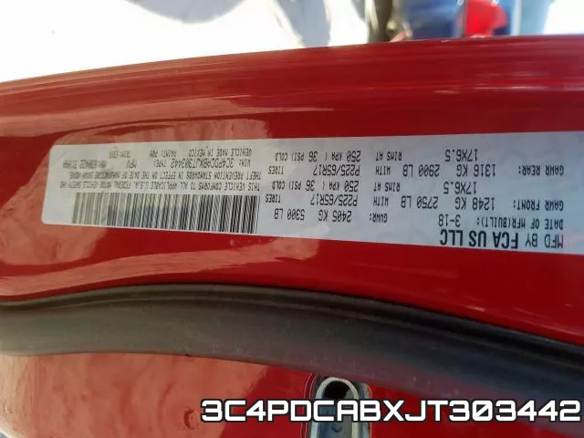 3C4PDCABXJT303442 фото 2