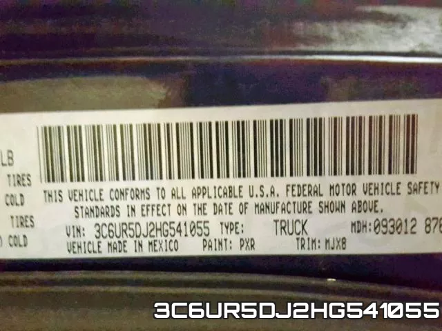 3C6UR5DJ2HG541055 фото 2
