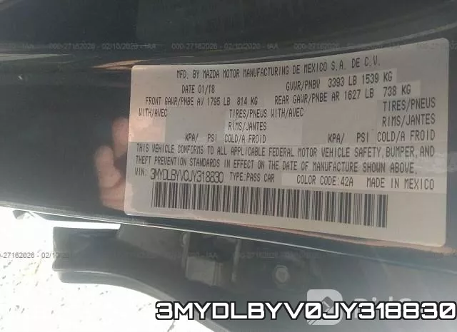 3MYDLBYV0JY318830 фото 10