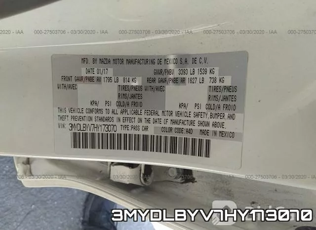 3MYDLBYV7HY173070 фото 10