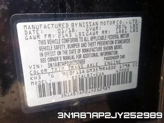 3N1AB7AP2JY252989 фото 2