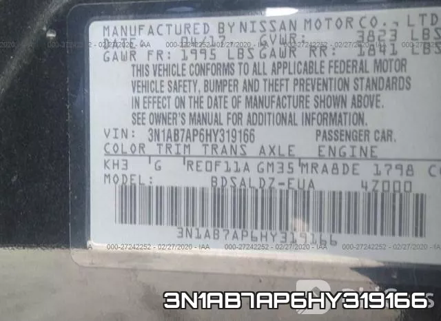 3N1AB7AP6HY319166 фото 10