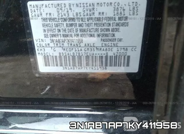 3N1AB7AP7KY411958 фото 10