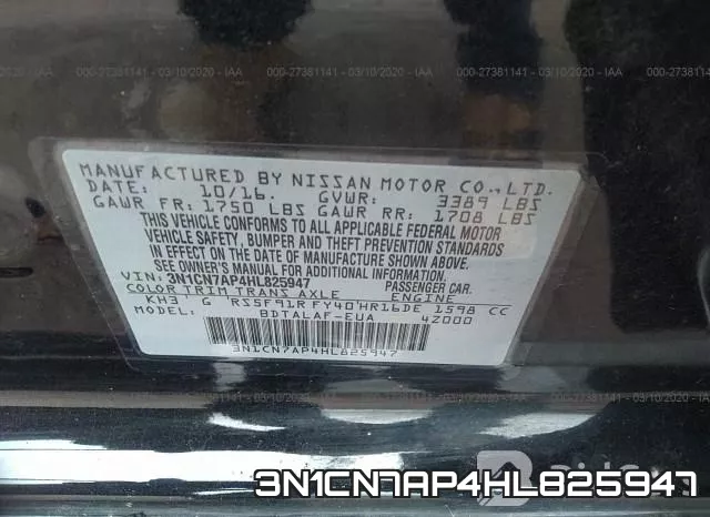 3N1CN7AP4HL825947 фото 10