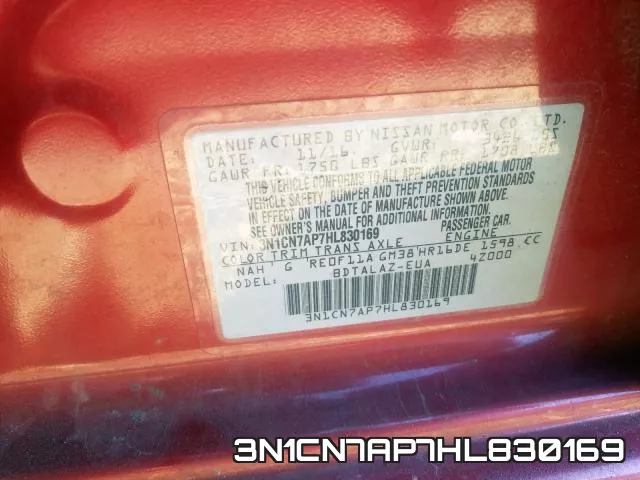 3N1CN7AP7HL830169 фото 2