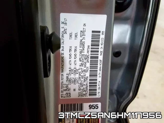 3TMCZ5AN6HM117956 фото 2