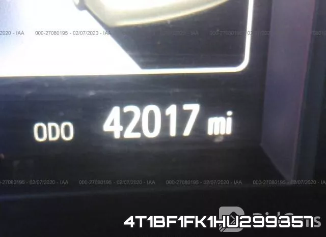 4T1BF1FK1HU299357 фото 8