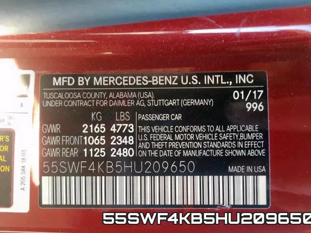 55SWF4KB5HU209650 фото 2