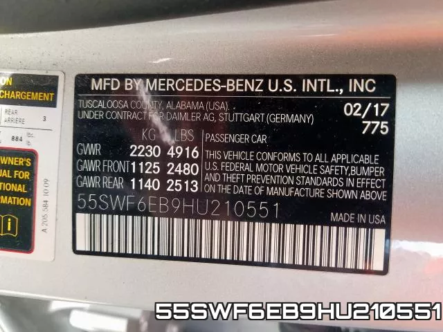 55SWF6EB9HU210551 фото 2