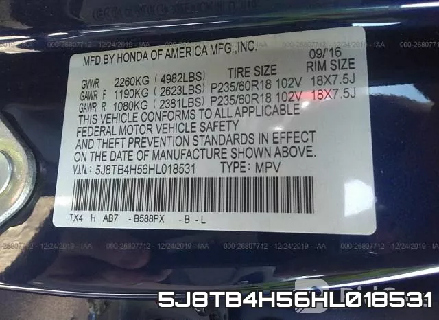 5J8TB4H56HL018531 фото 10