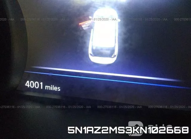 5N1AZ2MS3KN102668 фото 8