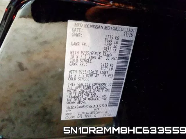 5N1DR2MM8HC633559 фото 2