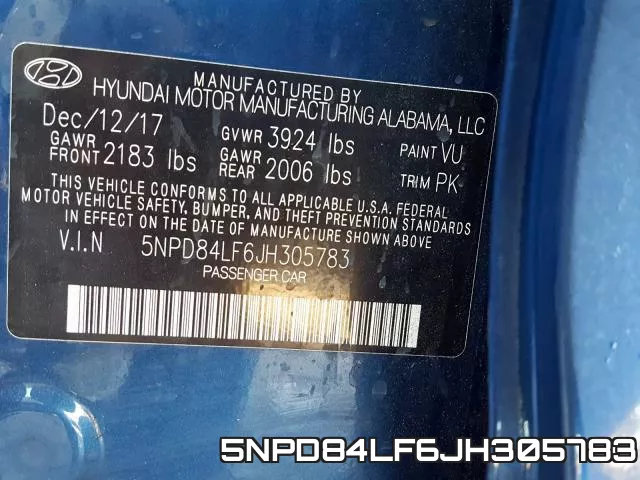 5NPD84LF6JH305783 фото 2