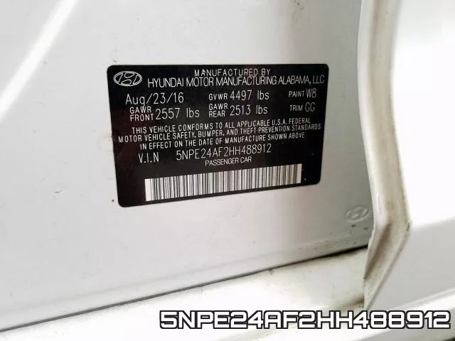 5NPE24AF2HH488912 фото 2