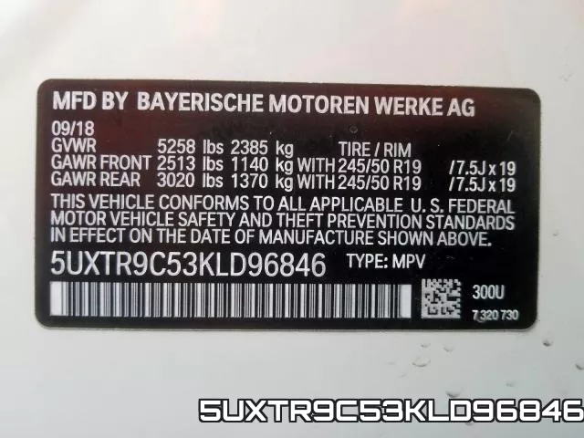 5UXTR9C53KLD96846 фото 2