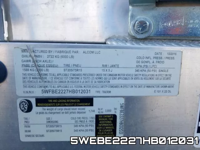 5WEBE2227HB012031 фото 2