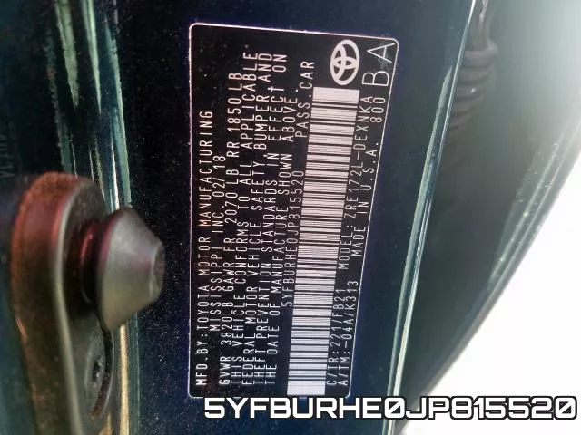 5YFBURHE0JP815520 фото 2