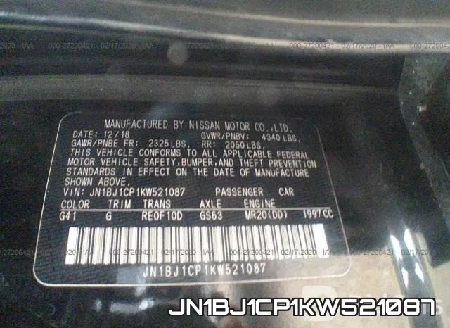 JN1BJ1CP1KW521087 фото 10