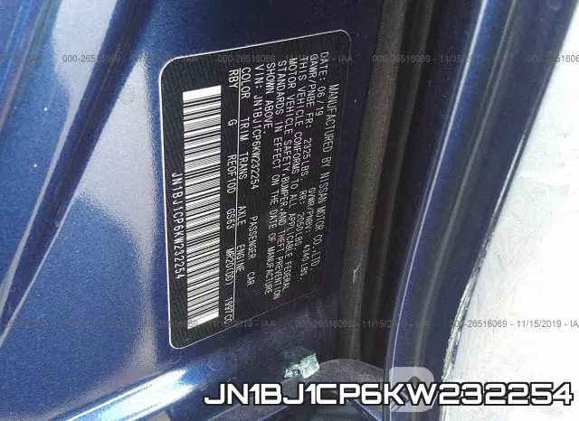 JN1BJ1CP6KW232254 фото 10