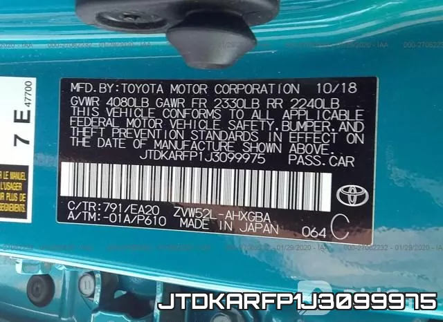 JTDKARFP1J3099975 фото 10