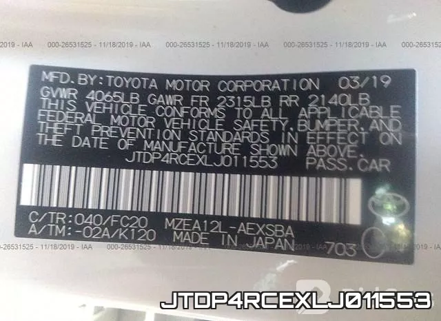 JTDP4RCEXLJ011553 фото 10