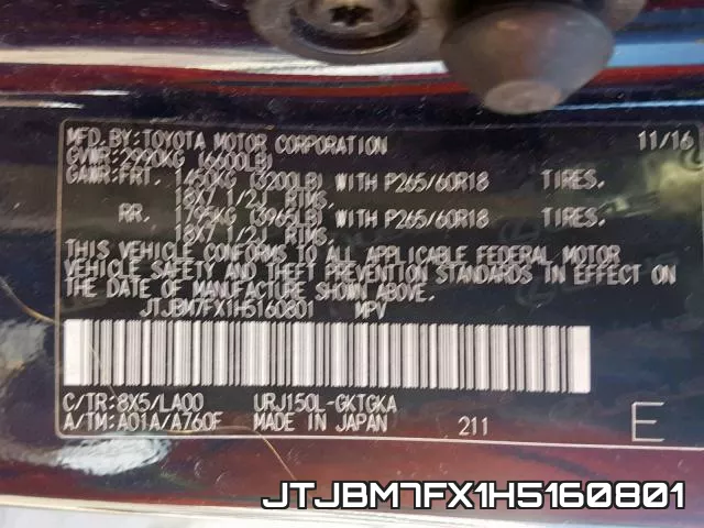 JTJBM7FX1H5160801 фото 2