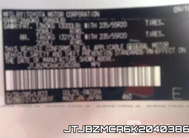 JTJBZMCA6K2040386 фото 10