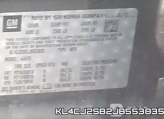 KL4CJ2SB2JB553835 фото 10