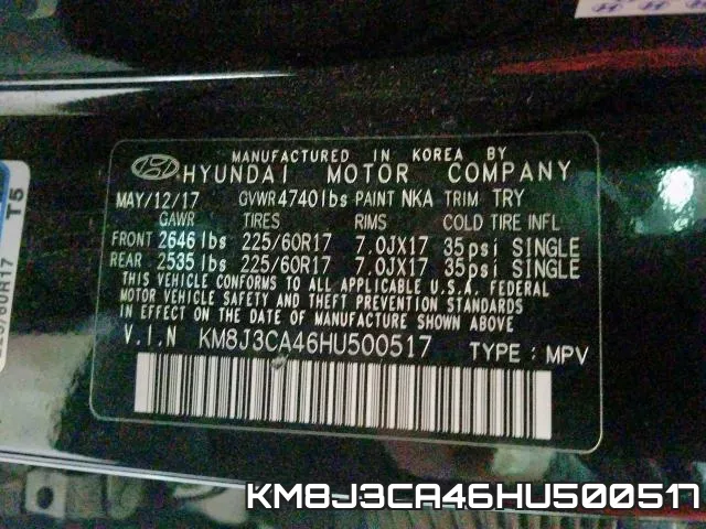 KM8J3CA46HU500517 фото 2