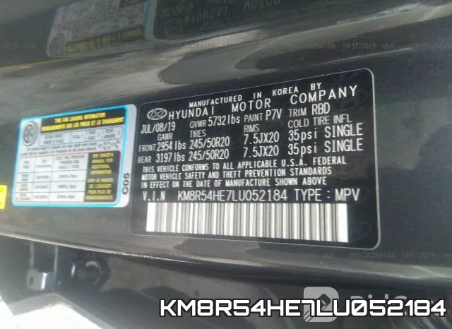 KM8R54HE7LU052184 фото 10