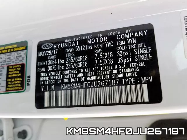 KM8SM4HF0JU267187 фото 2