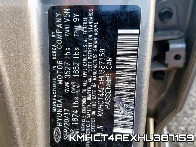 KMHCT4AEXHU387159 фото 2