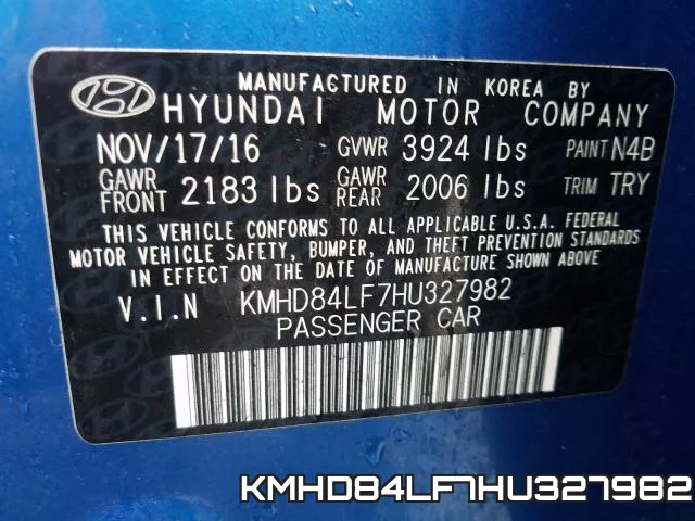 KMHD84LF7HU327982 фото 2