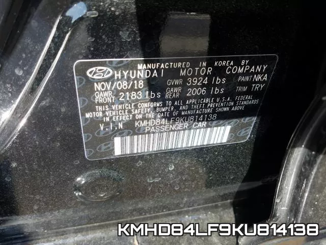 KMHD84LF9KU814138 фото 2