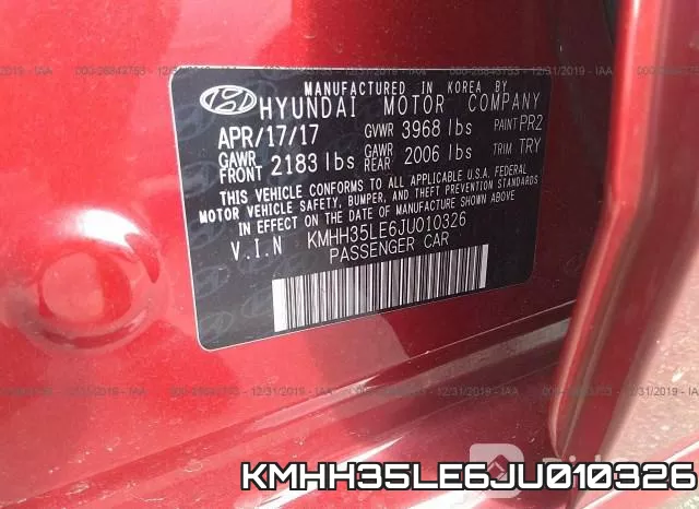 KMHH35LE6JU010326 фото 10
