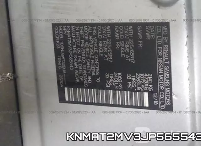 KNMAT2MV3JP565543 фото 10