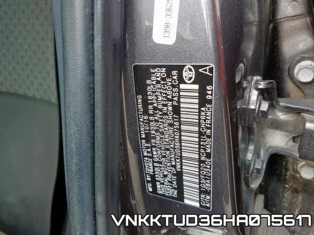 VNKKTUD36HA075617 фото 2
