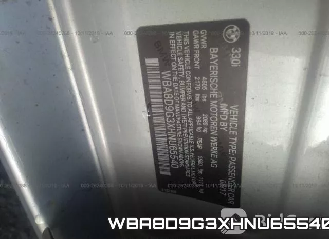 WBA8D9G3XHNU65540 фото 10