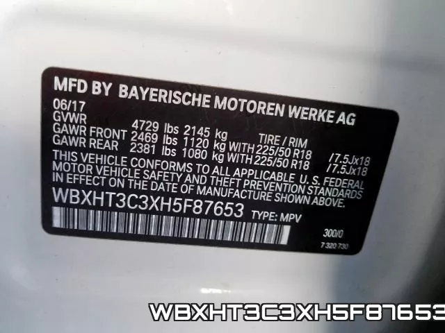 WBXHT3C3XH5F87653 фото 2