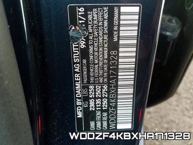 WDDZF4KBXHA171328 фото 2