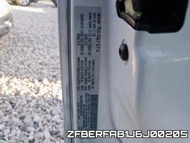 ZFBERFAB1J6J00205 фото 2