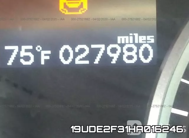 19UDE2F31HA016246 фото 8