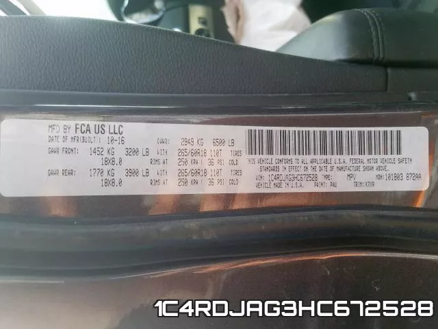 1C4RDJAG3HC672528 фото 2